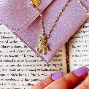 Hypoallergenic Gold  Plated Unicorn Pendant